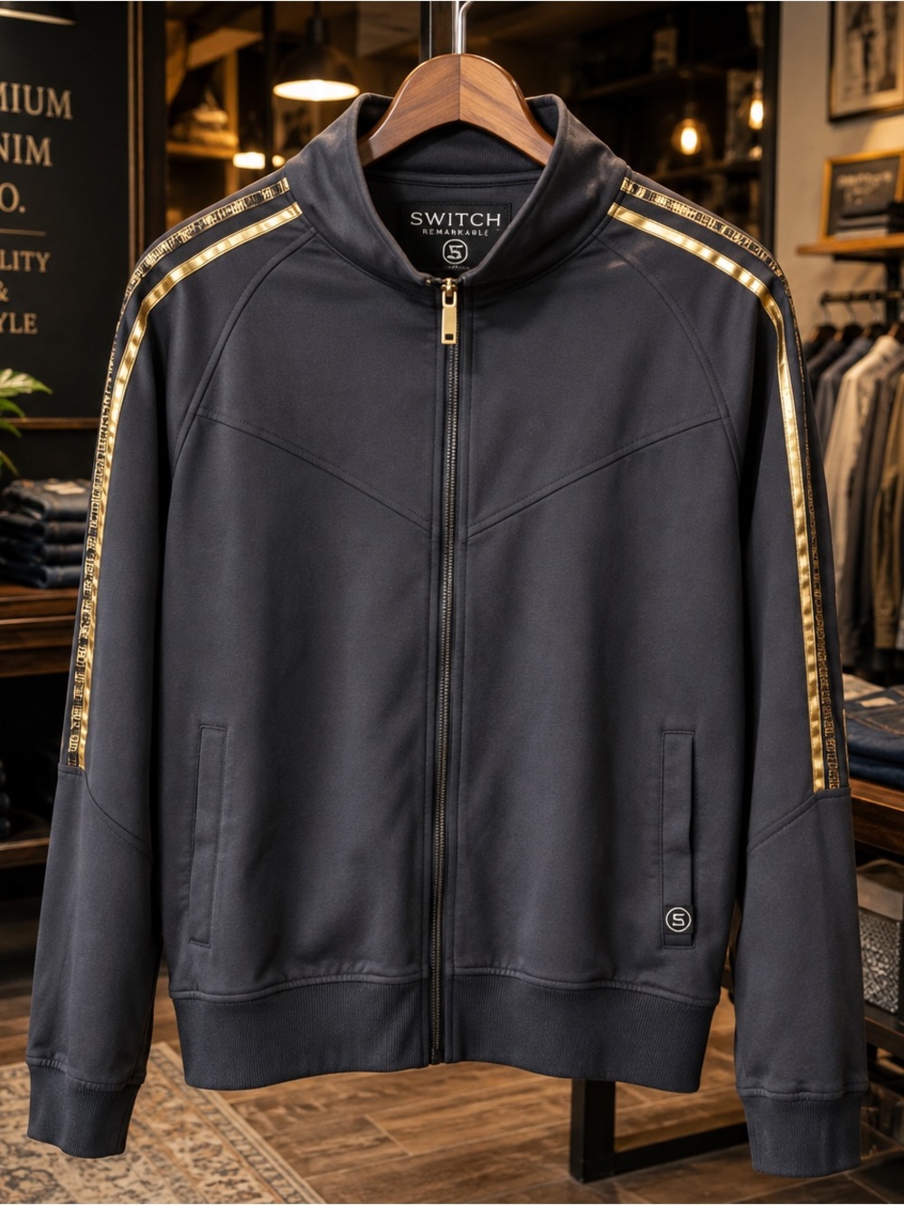 Switch Remarkable MCM-83 Legendary Billionaires Club Gold Track Jacket S